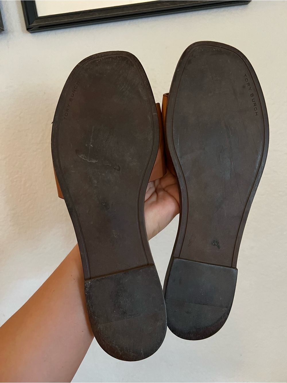 Tory Burch Selby Leather Slide Sandal Size 10 M - Picture 7 of 14